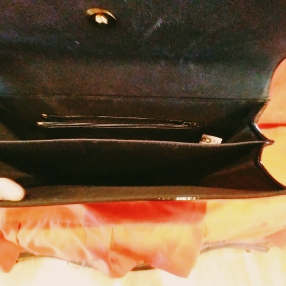 Black Faux Patent Leather Top Handle Vintage Briefcase Style Bag - Picture 3 of 11